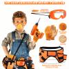 Kids Tool Set,MAGIC4U 52PCS Toddler Tool Set with Electric Drill Toy & Kids Tape Measure, Pretend Play Construction Toys Costume with Tool Belt for Boy Girls Age 3-8 view 3
