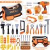 Kids Tool Set,MAGIC4U 52PCS Toddler Tool Set with Electric Drill Toy & Kids Tape Measure, Pretend Play Construction Toys Costume with Tool Belt for Boy Girls Age 3-8 view 4