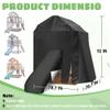 Elevated Cedar Playhouse Cover,78.7" L X 78.7" W X 92" H Black Waterproof Sun Protection Dust,640D Heavy Duty Oxford Fabric, Big Playhouse Year-Round Protective Covers view 2