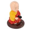 Laughing Buddha Statue, Dashboard Decorations Funny Car Shaking Toy Little Monk Figurine Solar Toys Solar Dancing Figurines Chinese Little Buddha Car Dashboard Ornament view 4