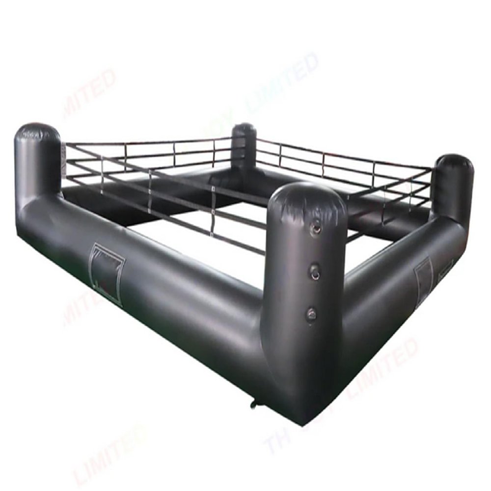 Outdoor Inflatable Game Interactive Inflatable Boxing Ring Arena Inflatable Wrestling Ring Games Joust Games Field for Kids and Adults (Black, 13.1x13.1ft)