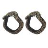 2Pcs Fake Snake Bracelets PVC Simulation Snake Wrist Band Halloween Cosplay Horror Props Decoration Realistic Snake Bracelet for Adults Teens view 1
