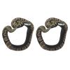 2Pcs Fake Snake Bracelets PVC Simulation Snake Wrist Band Halloween Cosplay Horror Props Decoration Realistic Snake Bracelet for Adults Teens view 2
