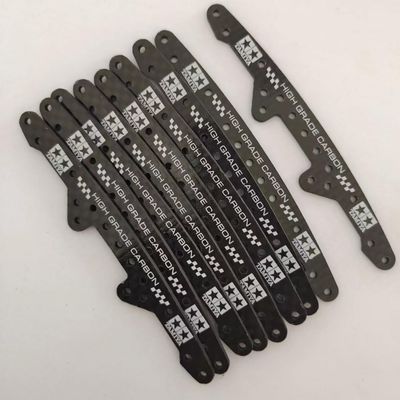 Krixis 10pcs/20pcs 1.5mm HG Carbon Front Plate 95600 Reinforcing Head Guide Roller Stay for 1/32 Krixis Mini 4WD Car Model - (Color: 20pcs)