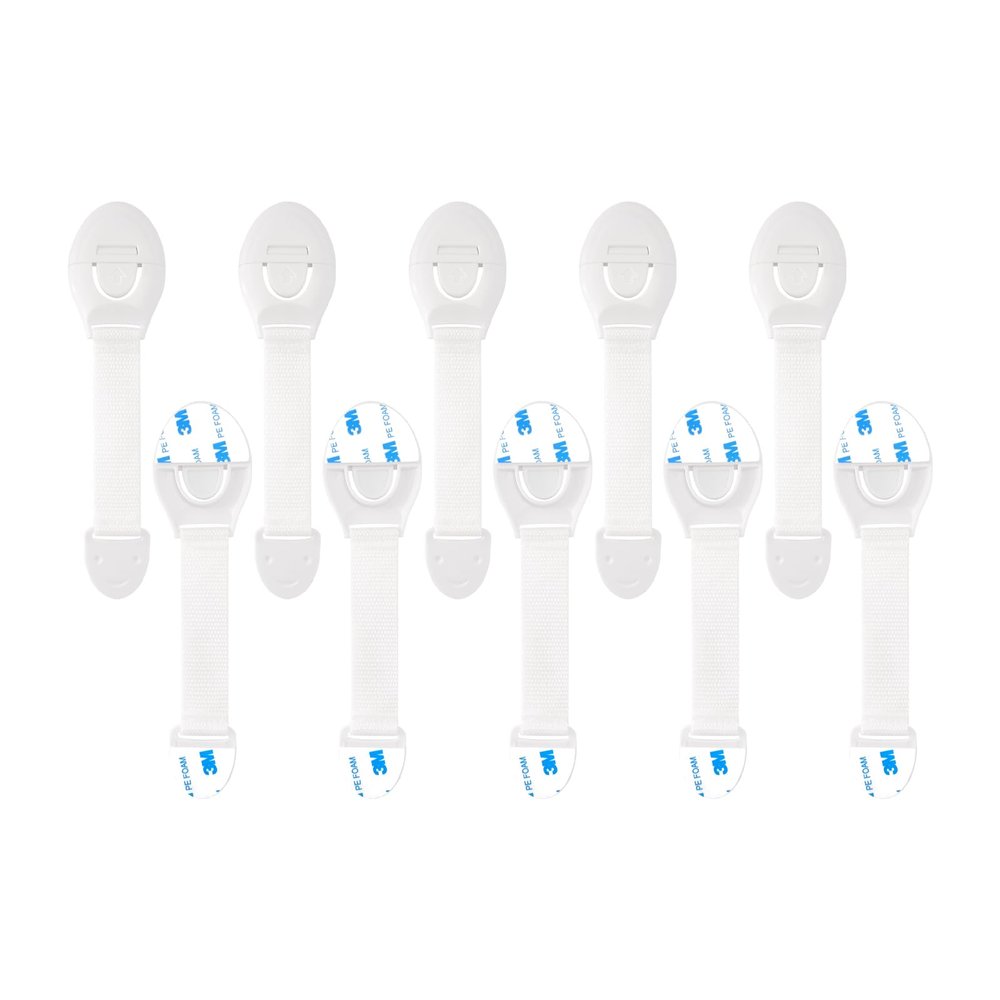 10 Pack Child Safety Ribbon Locks.