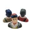 Malockos 1 Pcs 1/9 Scale Civil Pilots Figures With Hat Toy Model For RC Plane Accessories Hobby Color Red Blue Grey - (Color: Grey hat) view 2