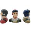 Malockos 1 Pcs 1/9 Scale Civil Pilots Figures With Hat Toy Model For RC Plane Accessories Hobby Color Red Blue Grey - (Color: Grey hat) view 4