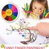 Alomejor Washable Finger Drawing Kit for Kids with Variety of Colors, Picture Book Family Time for DIY Crafts view 2