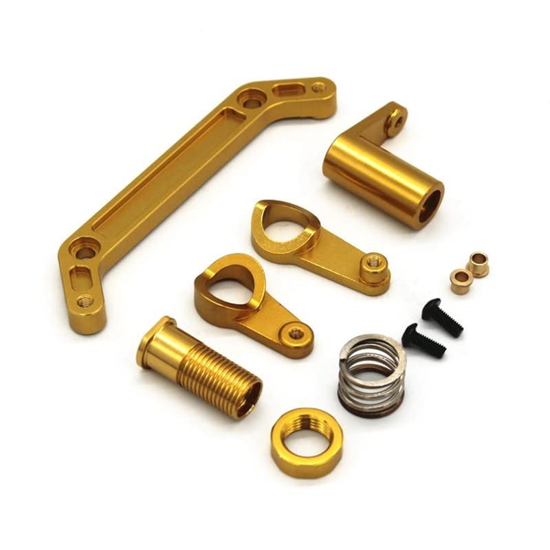 Malockos 2023 Hot-Metal SteeR1ng Assembly EA1009 For JLB Racing Cheetah 11101 21101 J3 Speed 1/10 RC Car Upgrade Parts - (Color: Yellow)