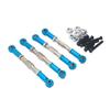 Malockos Metal Adjustable SteeR1ng Linkage Servo Link Pull Rod SteeR1ng Link Rod Setor for WPL C14 C24 B14 B24 1/16 RC Car Crawler Parts - (Color: green, CN) view 2