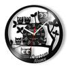 The Geeky Days Cute Owl Personalized Name Vinyl Record Wall Clock view 1