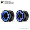 TREAL TRX4MT Beadlock Wheels High Trail 3.1 Wheel Rims(4P) Aluminum Upgrades for 1/18 TRX-4MT F-150 K10(Black-Blue) view 2