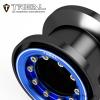 TREAL TRX4MT Beadlock Wheels High Trail 3.1 Wheel Rims(4P) Aluminum Upgrades for 1/18 TRX-4MT F-150 K10(Black-Blue) view 4