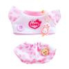 niannyyhouse 10cm~15cm 20cm Plush Doll Clothes T-Shirt Pants Pattern Set Doll Dressup (Pink-10cm~15cm) view 1