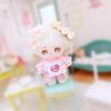 niannyyhouse 10cm~15cm 20cm Plush Doll Clothes T-Shirt Pants Pattern Set Doll Dressup (Pink-10cm~15cm) view 2