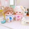 niannyyhouse 10cm~15cm 20cm Plush Doll Clothes T-Shirt Pants Pattern Set Doll Dressup (Pink-10cm~15cm) view 3