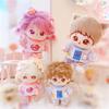 niannyyhouse 10cm~15cm 20cm Plush Doll Clothes T-Shirt Pants Pattern Set Doll Dressup (Pink-10cm~15cm) view 4