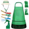 Kids Gardening Tools Kids Gardening Set 7Pcs/Set Educational Toddler Gardening Set Includes Apron, Sprayer, Gloves, Hat, Rake, Shovels Kids Gardening Tool Set for Gardening Cosplay present for Kids view 1
