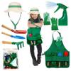 Kids Gardening Tools Kids Gardening Set 7Pcs/Set Educational Toddler Gardening Set Includes Apron, Sprayer, Gloves, Hat, Rake, Shovels Kids Gardening Tool Set for Gardening Cosplay present for Kids view 2