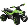 Aosom NO Power Kids Ride On Push Car, Ride Racer, Foot-to-Floor Sliding Car, Walking ATV Toy with Music, Lights, for 1.5-3 Years Old, Green view 1