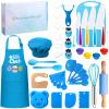 Fingertip WD 45 Pcs Kids Cooking Set Real with Gift Box, Baking Set, Kitchen Tools for Girls & Boys view 1