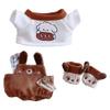 niannyyhouse 10cm~15cm Plush Doll Clothes T-Shirt Bib Pants Shoes Puppy Set Soft Doll Dressup view 1