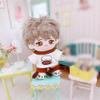 niannyyhouse 10cm~15cm Plush Doll Clothes T-Shirt Bib Pants Shoes Puppy Set Soft Doll Dressup view 3