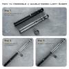 2 Pack Light Saber 4 Sound Fonts, Smooth Swing Light Saber, 12 Colors Changing with Volume Adjustable, Support Heavy Dueling Light Sabers for Gift Pretend Play Tools view 3