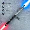 2 Pack Light Saber 4 Sound Fonts, Smooth Swing Light Saber, 12 Colors Changing with Volume Adjustable, Support Heavy Dueling Light Sabers for Gift Pretend Play Tools view 4