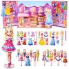 Yuzee Princess Magnetic Dress Up Games for Girls - Magnetic Paper Dolls for Girls Ages 4-7, 35 Piece Role Play Travel Toy Dress Up Set, with 3D Store Wardrobe Game Scene, Dress Up Games for Kids view 1