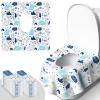 20 Pack Disposable Toilet Seat Covers - Extra Large, Individually Wrapped for Travel - Toddler Potty Training Seat Covers, Kids Travel Essentials for Airplane, Trip, Public Toilet (Animal-B) view 1