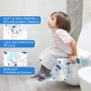 20 Pack Disposable Toilet Seat Covers - Extra Large, Individually Wrapped for Travel - Toddler Potty Training Seat Covers, Kids Travel Essentials for Airplane, Trip, Public Toilet (Animal-B) view 2