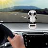 1Pc Solar Dancing Panda Bear Tiger - Shaking Dancing, Dancing Animal Figurine for Car Interior Home Desk Decorations Solar Power Kits,Car Dashboard Ornament, Car AccessoriesBlack and White view 3