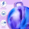Lewtemi Hopper Ball for Adults, 29 Inch Bouncing Hippity with Handle Rubber Hop, Jumping Hopping Exercise Ball with Air Pump for Outdoors Sports Games Exercise (Blue Purple Cloud) view 4