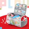 Carrying Case Compatible with Little Tikes Story Dream Machine Books Starter Set, Storage Carrier Bag for Storytime Audio Play Real for Littles Character Collection (Checkered) view 2