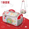 Carrying Case Compatible with Little Tikes Story Dream Machine Books Starter Set, Storage Carrier Bag for Storytime Audio Play Real for Littles Character Collection (Checkered) view 4