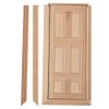 1:12 Doll House Miniature Wooden Door, Dolls Furniture Accessories, Doll Craft Door Frame Model Decoration for Doll House Decoration view 1