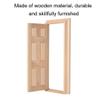 1:12 Doll House Miniature Wooden Door, Dolls Furniture Accessories, Doll Craft Door Frame Model Decoration for Doll House Decoration view 4