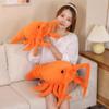 21" Lobster Plush Toy-Plush Pillow Stuffed Sea Animal Lobster PillowCushion - Soft Huggable Lobster, Adorable Lobster Plush Toy, Cute Ocean Life Gift for Kids and Adults (Orange Color) view 4