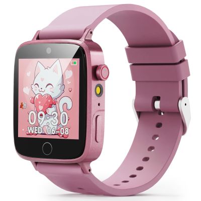 ZUODUN Kids Watches for Girls Toys Age 4-12, Smart Watch for Kids with Camera, 26 Puzzle Games, Alarm Clock, Pedometer, Audiobook, Learn Card, Toddler Watch Birthday Gift for 8 9 10 Year Old Girl