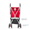 Coche XL Special Needs Stroller, Disability Stroller for Older Child, Larger Size Pushchair, Easy Folding System, Lightweight Aluminum Frame (Red) view 4