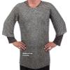 9mm 18 gauge flat riveted rings with washer chainmail shirt natural coated arming wear new (L) view 1