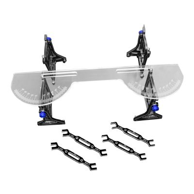 CoudarTitie Advanced Alignment System for RC Cars and Trucks, Blue with Adjust Rod