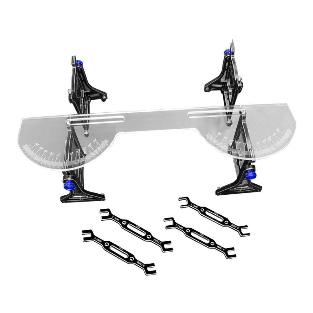 CoudarTitie Advanced Alignment System for RC Cars and Trucks, Blue with Adjust Rod
