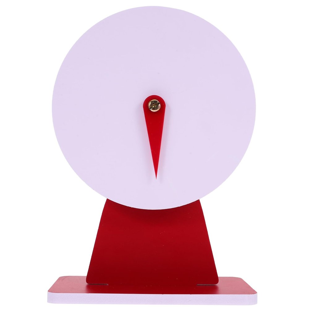 Amosfun Desktop Prize Turntable Rotatable Blank Spinner for Raffles Games Events Diameter with Base for Parties Family Gatherings