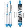 TYTOGE RC Shock Absorber Set Front and Rear Aluminum Alloy Shock Absorber Damper for UDR (Blue) view 2