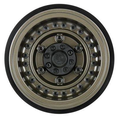 Pro-Line Racing Black Rhino Armory Gunmetal 2.9" Aluminum Dual Offset +5/+10 Wheels for Axial SCX6 PRO282600