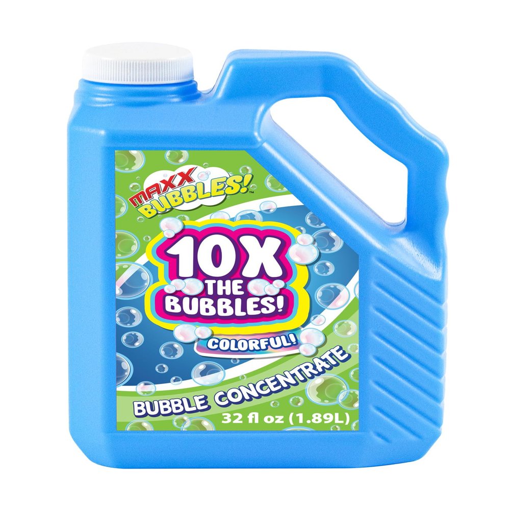 Bubble Solution Refills 32 OZ Concentrate Bubbles for Bubble Machine, Bubble Gun, Bubble Wands, Bubble Refill Solution, Bubble Machine Solution, Giant Bubble Solution, Non-Toxic & Dye Free