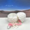 3D Printed Baby Dragon with Dragon Egg, Articulated Baby Dragon, White and Pinjk Gemstone Baby Dragon, Fidget ADHD Autism Toy BD007-GEM-WE view 4