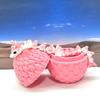 3D Printed Baby Dragon with Dragon Egg, Articulated Baby Dragon, White and Pink Sushi Baby Dragon, Fidget ADHD Autism Toy BD007-SUS-PE view 3